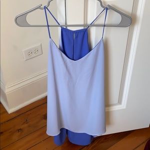 Reversible blue/pale blue tank